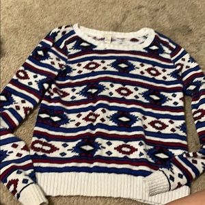 patterned sweater
